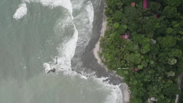 哥斯达黎加圣特雷莎海滩鸟瞰视差照片 — 图库视频影像