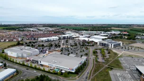 Drone Del Centro Commerciale Westwood Cross Thanet Kent — Video Stock