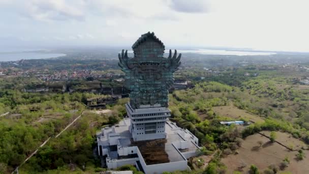 巴厘岛的圣像宗教遗址 航空轨道视图 — 图库视频影像
