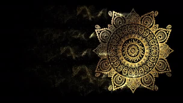 Eid Adha Mubarak Oslava Pro Muslimskou Komunitu Elegantní Arabesque Mandala — Stock video