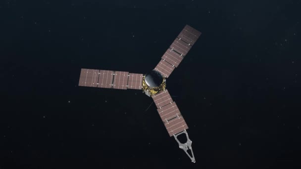Juno Space Probe Πετώντας Από Διάστημα — Αρχείο Βίντεο