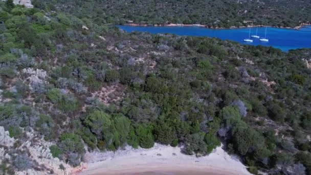 Keajaiban Dari Stagnali Bulan Madu Pulau Sardinia Udara Italia — Stok Video