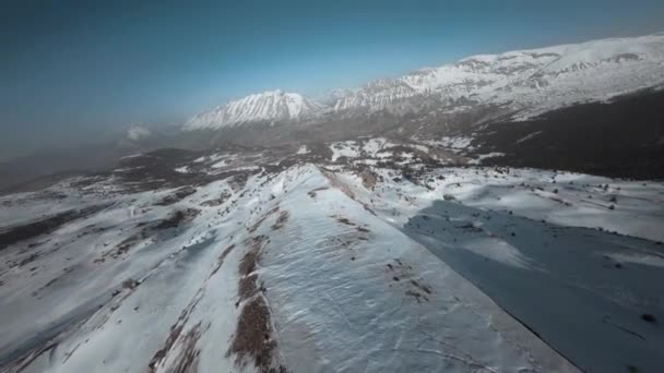 Fpv Ripresa Aerea Del Promontorio Delle Alpi Svizzere Svizzera — Video Stock