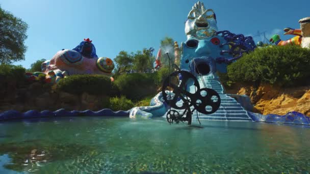 Cinemagraph Seamless Video Loop Tarot Garden Giardino Dei Tarocchi Sculpture — Vídeos de Stock