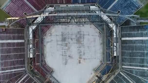Drone Mengambil Gambar Atas Arena Bumbdromo Mana Boi Bumb Festival — Stok Video