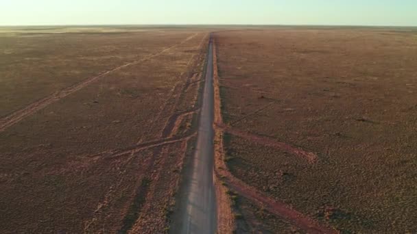 Imagens Drones Olhando Para Sudoeste Longo Tanami Road Com Drenos — Vídeo de Stock