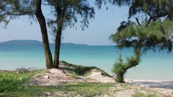 Spiaggia Sabbia Bianca Island Vietnam — Video Stock