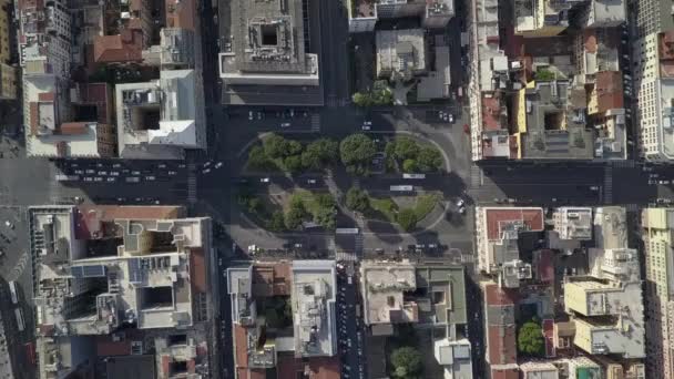 Vista Panorâmica Piazza Indipendenza Ruas Cidade Roma Itália — Vídeo de Stock