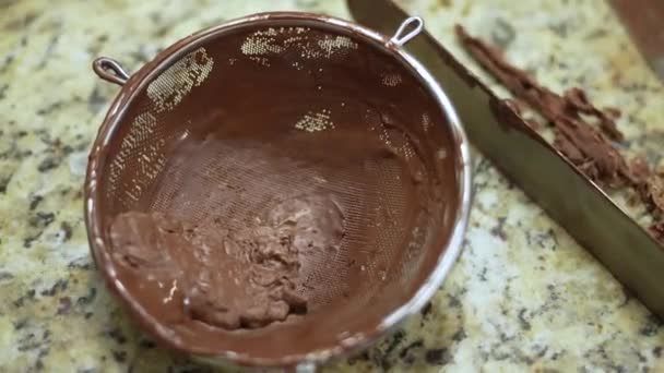 Şekerlemeciler Kaliteli Yapımı Çikolata Yapımı Çikolata Fabrikası Kakao Çikolata Fabrikası — Stok video