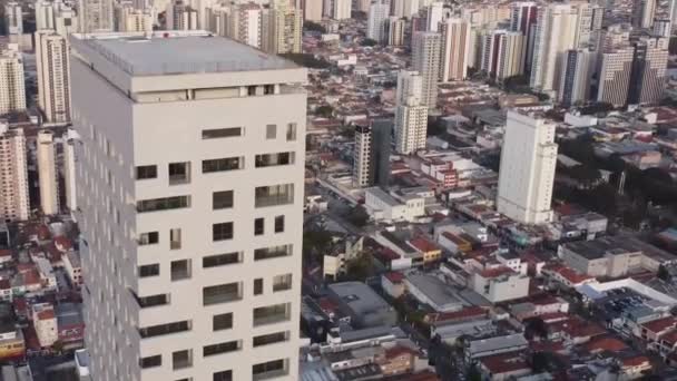 브라질 그래서 파울로 220 배경에 수많은 건물들을 점령하였다 — 비디오