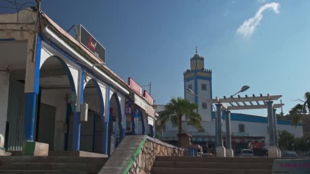 Рынок Мечеть Селе Тагазут Марокко — стоковое видео