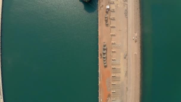 Huge Vessel Port Ghana — Stock Video