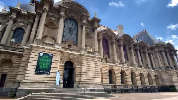 Lille Fransa Bulunan Palais Des Beaux Arts Lille Lille Güzel — Stok video