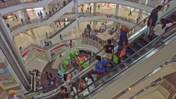 Внутри Популярного Торгового Центра Alaya Себу Visayas Филиппины — стоковое видео