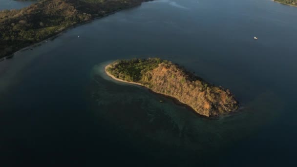 Widok Lotu Ptaka Wyspę Lombok Prowincji Nusa Tenggara Zachodnia Indonezja — Wideo stockowe