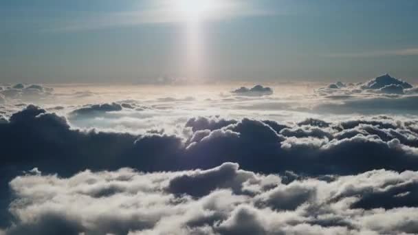 Haleakala Maui Hawaii Bulutların Üzerinde Gün Batımının Çekildiği Zaman Dilimi — Stok video