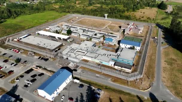 Миссия Мбаппе Medium Security Prison Mission Канада Антенна — стоковое видео