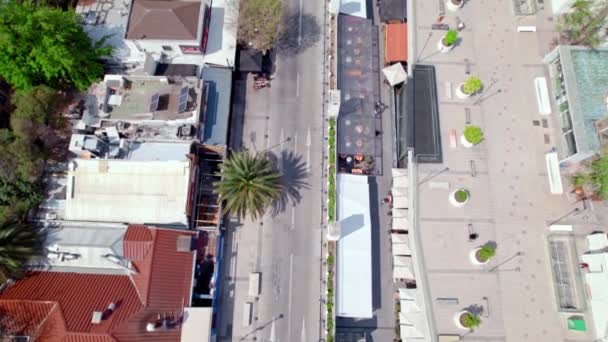 向空中俯瞰智利圣地亚哥Uoa区的建筑物和大楼 — 图库视频影像