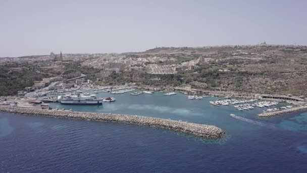 島の空中 Gozo Malta — ストック動画