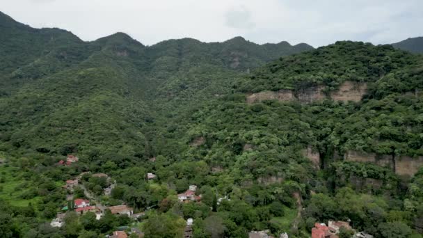 Widok Powietrza Wzgórza Malinalco Strefy Archeologicznej Stan Meksyk Meksyk — Wideo stockowe