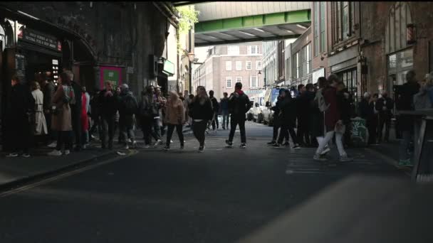 Promenade Animée Travers Borough Market Londres Royaume Uni — Video