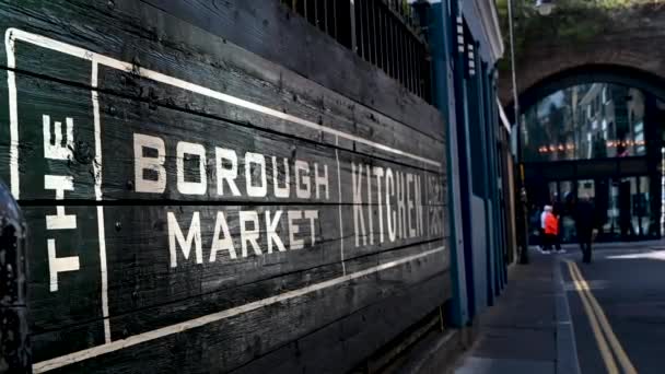 Hard Walk Borough Market Kitchen London United Kingdom — Stock Video