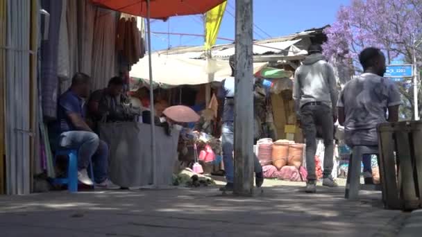 Уличные Выстрелы Аддис Абебе — стоковое видео