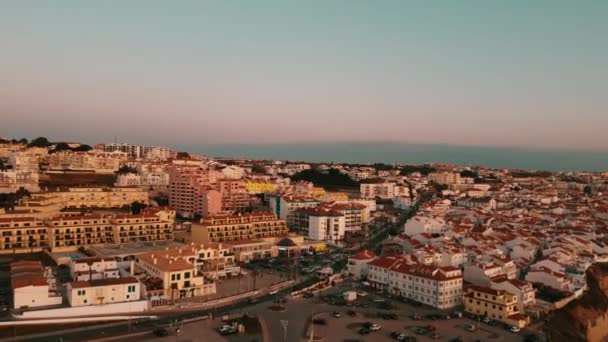 美しいだからセバスチャン住宅街 エリシアのウォーターフロント ポルトガル — ストック動画