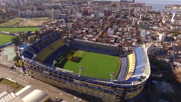 Boca Juniors Fußballverein Bombonera Stadion Buenos Aires Argentinien Kreis Pan — Stockvideo