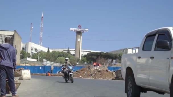 Uliczne Ujęcia Addis Abeby Etiopia — Wideo stockowe