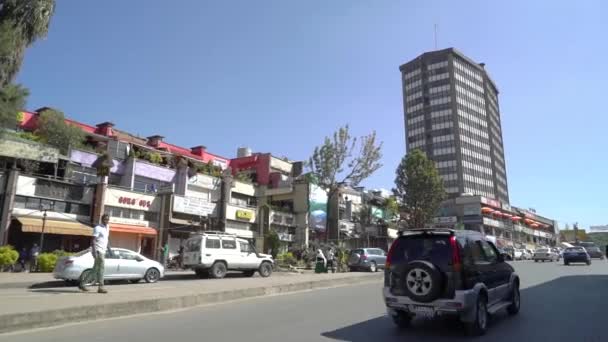 Uliczne Ujęcia Addis Abeby Etiopia — Wideo stockowe