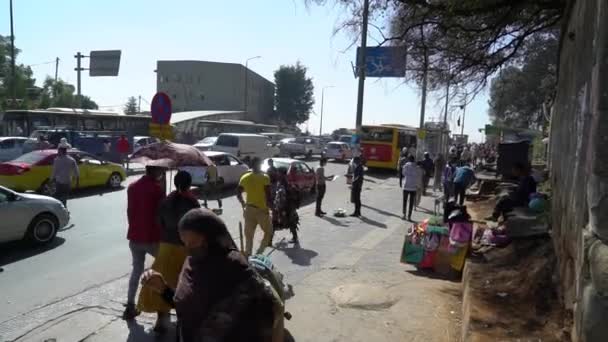 Вуличні Паростки Аддіс Абеби Ефіопія — стокове відео