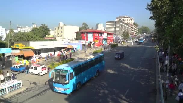 Colpi Strada Addis Abeba Etiopia — Video Stock