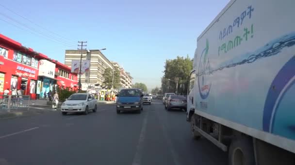 Addis Ababa Nın Sokak Çekimleri Etiyopya — Stok video