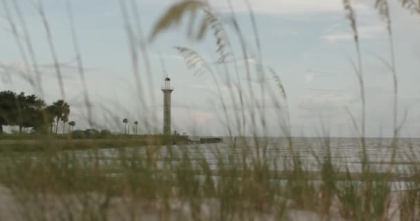 ミシシッピ州ビロクシの湾岸の灯台 — ストック動画