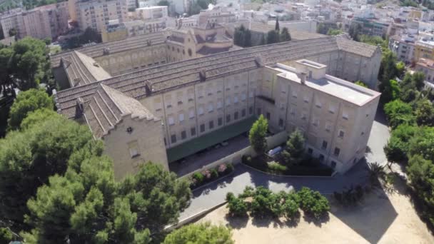 Vista Aérea Drone Catedral Jaen Durante Dia Vídeos Andaluzia Espanha — Vídeo de Stock