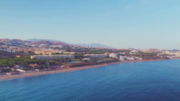 西班牙南部Cabopino的空中景观 — 图库视频影像