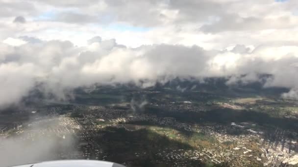 Volando Por Encima Las Nubes Aviones — Vídeos de Stock
