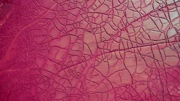 Roze Droge Land Gebroken Glazen Textuur Aan Kust Van Mars — Stockvideo