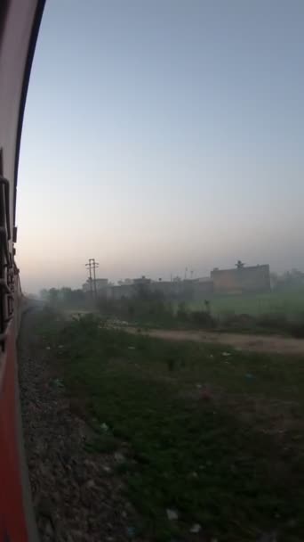 美丽的印度铁路旅行之旅 — 图库视频影像