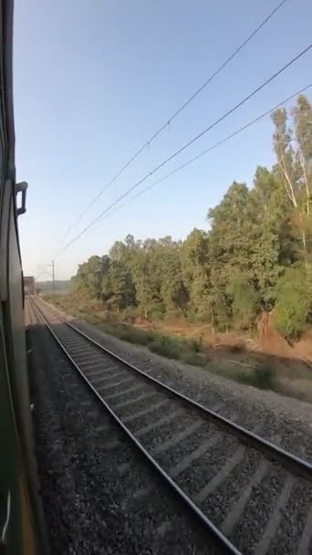 Bellissimo Viaggio Ferroviario Indiano — Video Stock