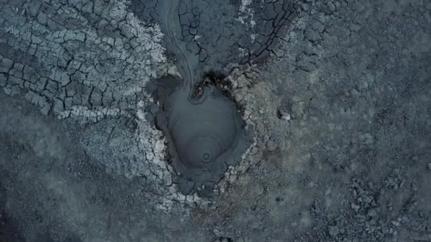 Mud Active Volcano Gobustan Nature Baku Azerbejdżan Azja Iran Platforma — Wideo stockowe