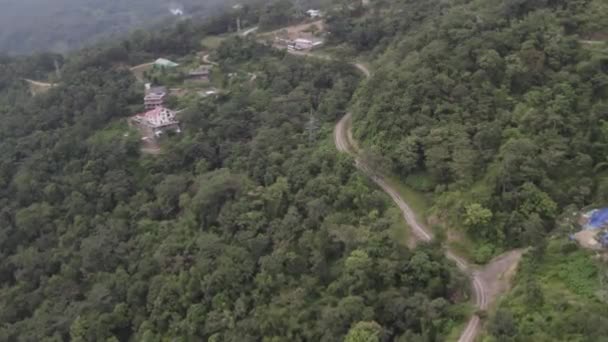 Aerial Cinematic Footage Forest Nagaland Hills — Video