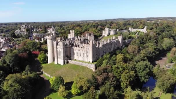 Drone Volant Château Arundel Kent Royaume Uni — Video