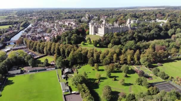 Vue Panoramique Sur Château Arundel Kent Royaume Uni — Video