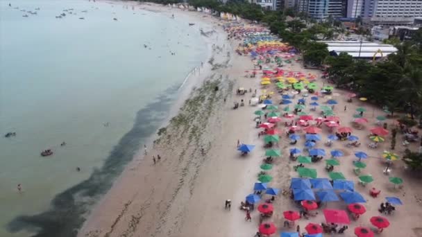 Maceio Brasil Por Drone Playas Legendarias Brasileñas Nordeste Noreste Paisajes — Vídeo de stock