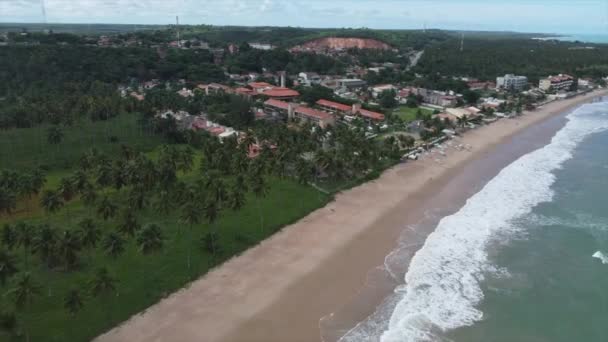 Maragogi Brasil Por Drone Playas Legendarias Brasileñas Nordeste Noreste Paisajes — Vídeo de stock