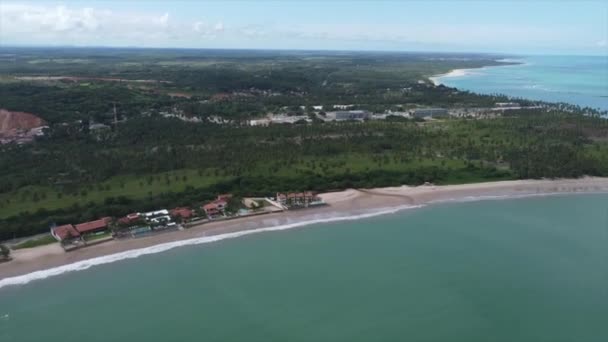 Maragogi Brasil Por Drone Playas Legendarias Brasileñas Nordeste Noreste Paisajes — Vídeo de stock
