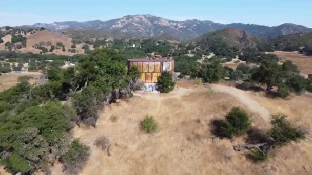 Malibu Creek State Park Los Angeles Drone Vodárenská Stezka — Stock video