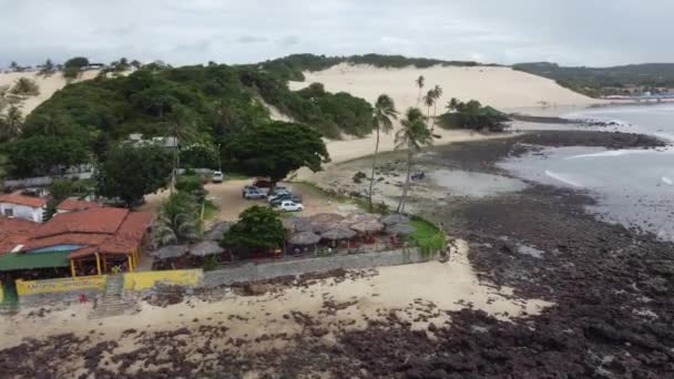 Natal Brasil Por Drone Cão Praias Brasileiras Lendárias Nordeste Nordeste — Vídeo de Stock